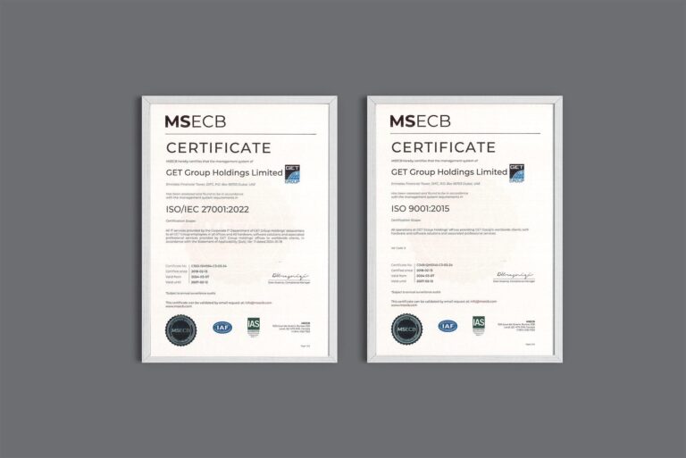 GET Group's Qatar office awarded ISO certificates